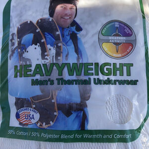 New VTG Field & Forest Heavyweight Mens Winter Thermal Underwear Pant 2XL Waffle